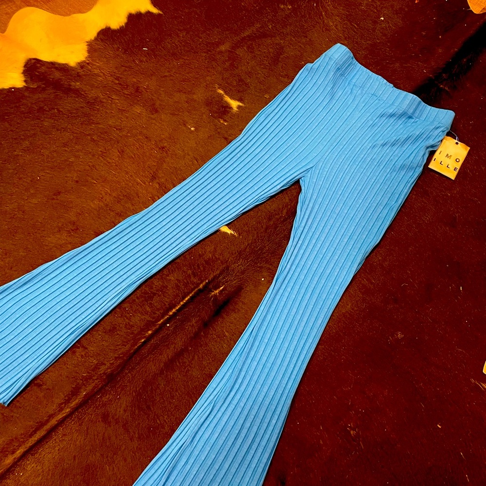 NWT Blue Ribbed Saturn Pant SIMON MILLER